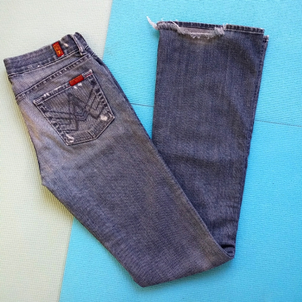7 For All Mankind Women's Boot Cut Jeans - Blue